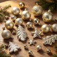 thumbnail image 4 of 40 Pcs Christmas Tree Decorations Electroplated Plastic Hanging Pendant Multiple Styles Of Christmas Ornaments Shatterproof Christmas Decoration Indoor, 4 of 6