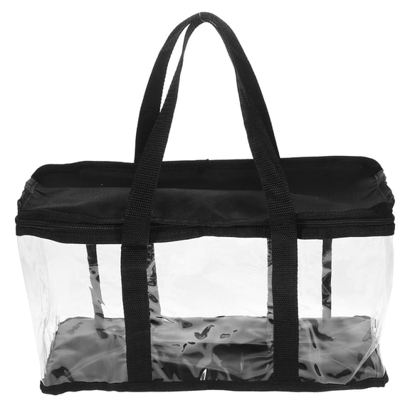 Handbags Plastic Clear Stadium Work Zippered Transparent Pvc Baseball Cap Storage Small Size Woman Oxford Cloth Miss