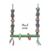 Planet Pleasures 506-41110 Planet Pleasures BamBoozlers Swing Medium 16in Natural Bird Toy