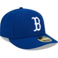 thumbnail image 3 of Men's New Era  Royal Boston Red Sox White Logo-Low Profile 59FIFTY Fitted Hat, 3 of 5