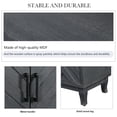 thumbnail image 4 of Aukfa Wood Sideboard Storage Cabinet with 4 Door for Entryway Living Room Hallway,Dark Grey, 4 of 7