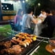 thumbnail image 4 of Brochetas para barbacoa de acero inoxidable, palitos de kebab planos y retorcidos, 35 cm, 4 of 6