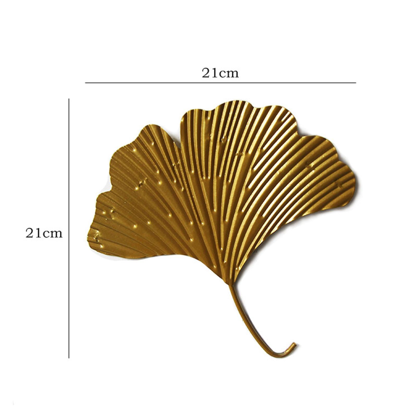 Fiocias Elegant Ginkgo Paper Towel Holder Vertical Tissue Rack with Wrought Iron Leaves Wall Decor for Home Living Room Office Dining Room Restauran