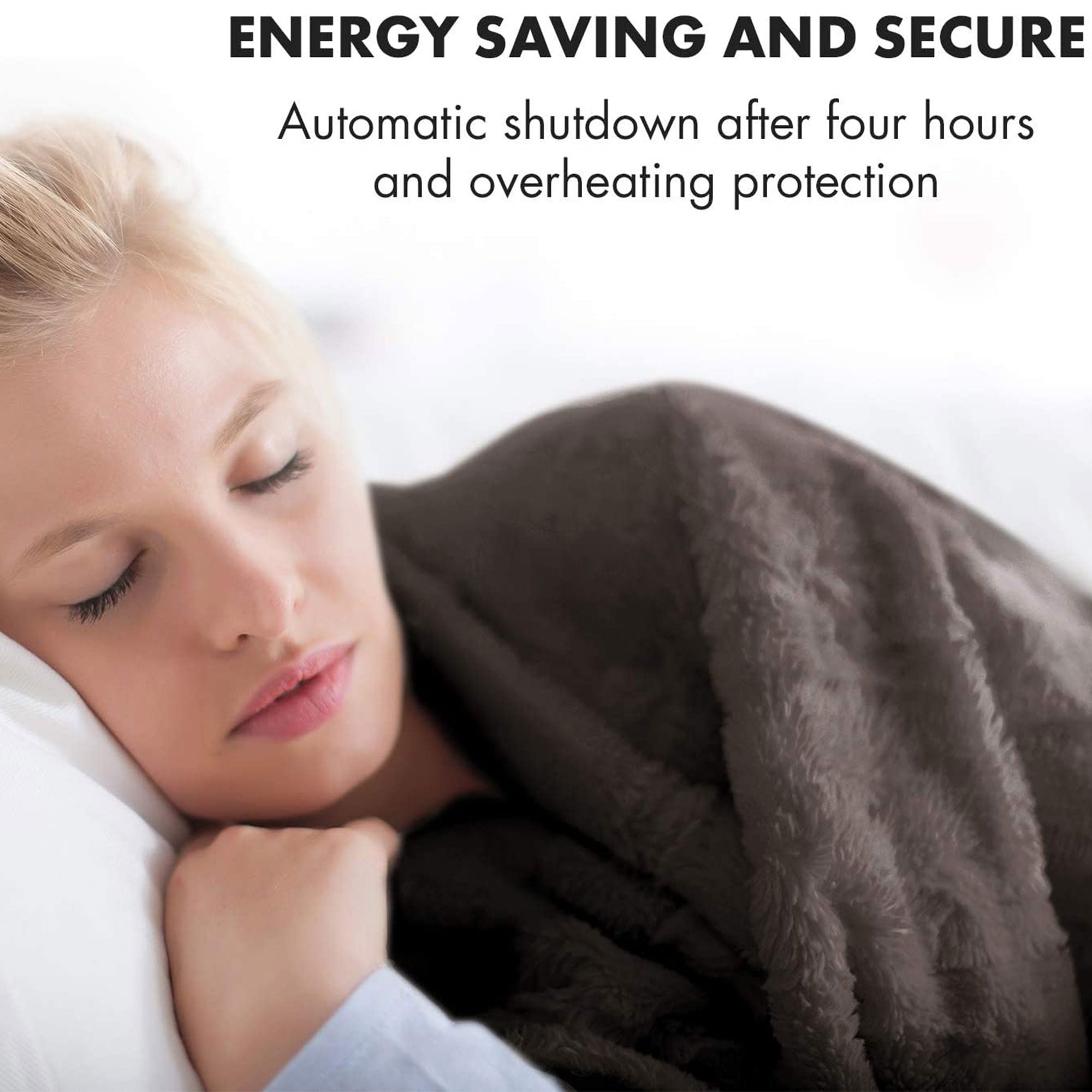 KLARSTEIN Dr Watson 70 x 50 Heated Electric Plush Blanket with 3 Heat  Settings, Beige - Walmart.com