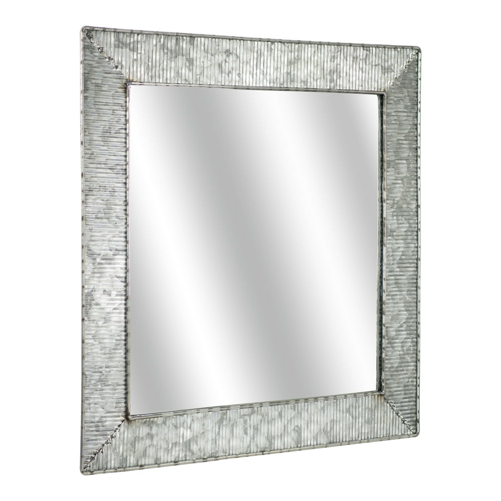 Galvanized Metal 22" Wall Vanity Mirror