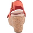 thumbnail image 3 of Clarks 26145428: Women's Annadel Ivory Coral Nubuck Wedge Sandal (8.5 B(M) US Women), 3 of 6