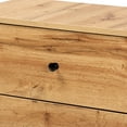 thumbnail image 6 of Baxton Studio Decon Modern and Contemporary Oak Brown Finished Wood 3-Drawer Storage Chest, 6 of 8