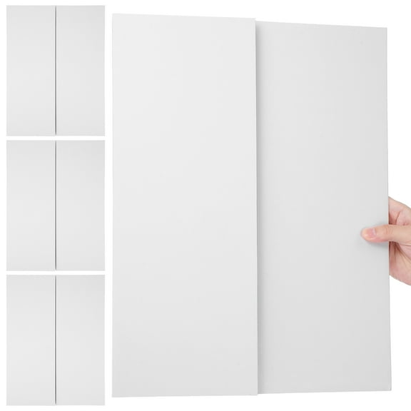TEHAUX 4-Pack White Trifold Poster Boards Lightweight Portable Display Boards for Presentations Exhibitions and School Projects
