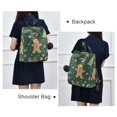 thumbnail image 4 of FORMRS Women's Travel Backpack Purse Anti-Theft Hidden Pockets Casual Shoulder Bag, Christmas Gingerbread, 4 of 7