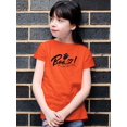 thumbnail image 2 of Boo Funny Small Ghost T-Shirt Juniors -Image by Shutterstock,  Large, 2 of 4
