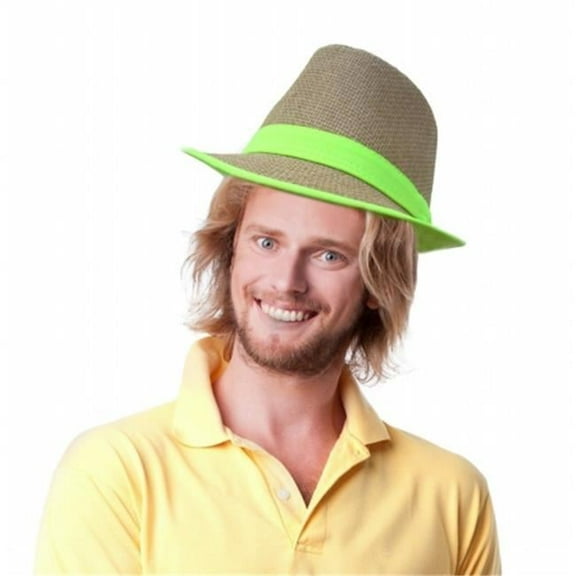 Dress Up America 677 Weaved Fedora Hat