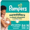 thumbnail image 1 of Pampers Swaddlers Diapers, Size 0 (up to 10 lbs), Absorbent, Keeps Baby Dry and Comfortable, Skin Safe Disposable Baby Diaper, 1 of 27
