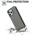 thumbnail image 3 of Case for iPhone 13, Classic Business PU Leather Silicone Bumper Shockproof Protective Phone Cover Hybrid Scratch Resistant Thin Slim Lightweight Case for iPhone 13, Grey, 3 of 7