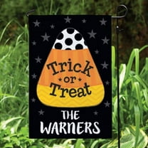 Personalized Candy Corn Family Garden Flag