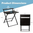 thumbnail image 2 of Ktaxon Folding Laptop Computer Desk Workstation Table No Assembly Wood Desktop Study Writing Desk Home Office Furniture, 2 of 10