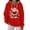 Vermilion, variant on Christmas Hoodies For Women Funny Cute Printed Holiday Sweatshirt Winter Oversized Pullover Tops with Drawstring for Casual Wear