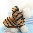 thumbnail image 4 of SPRING PARK Puppy Pet Dog Clothes Tiger Stripes Hoodie Winter Sweatshirt Shirt Pet Coat Jacket, 4 of 7