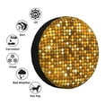 thumbnail image 4 of Naloa Bright Shiny Golden PVC Leather Spare Tire Wheel Cover Spare Tire Cover, for Car Truck SUV Camper Trailer Universal Fit(14-17in)-15 inch, 4 of 6