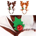thumbnail image 2 of Adult Kids Christmas Headbands Cute Reindeer Antlers Santa Claus Snowman Headband Holiday Party Supplies Decoration Ornament Headgear GiftG, 2 of 5