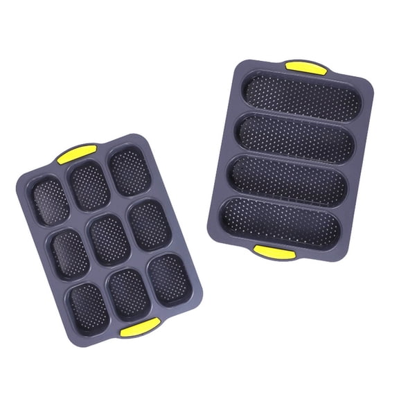 Silicone Bread Mold Set, Four-Grid and Six-Grid Nonstick Baking Pan, Heat-Resistant Bakeware for Homemade Bread, Kitchen Baking Tools