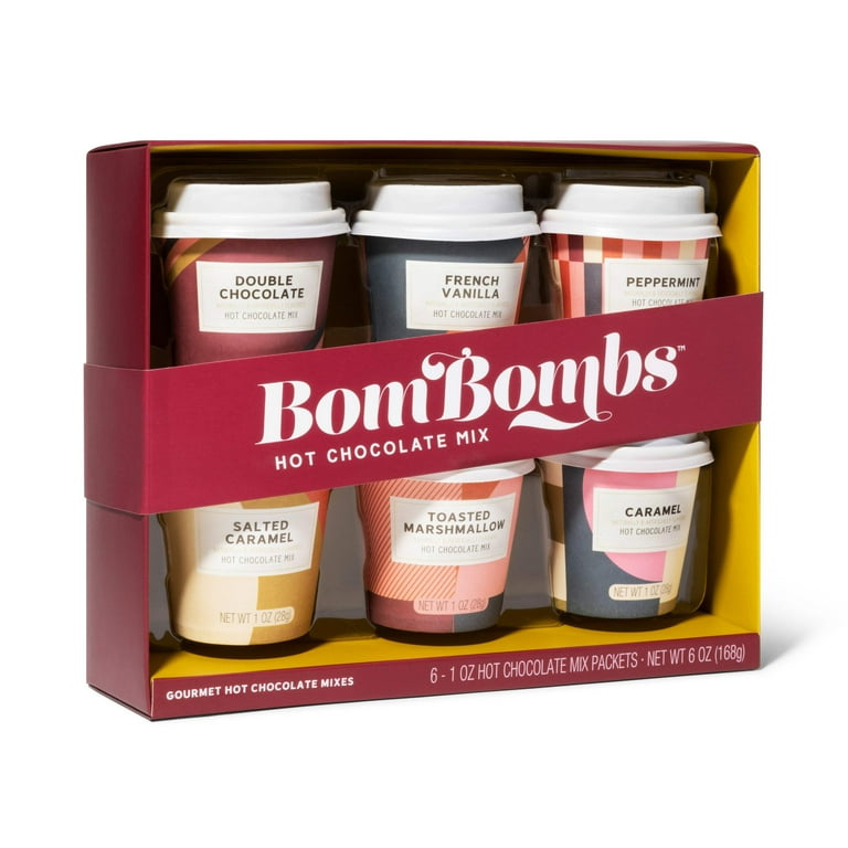 Thoughtfully Gourmet Mini Hot Chocolate Holiday Sampler Gift Set