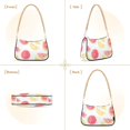 thumbnail image 7 of FORMRS Womens Shoulder Bag with Chain Strap Clutch Purse Cute Tote Handbag, White Grapefruit Slices, 7 of 7