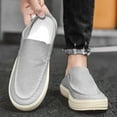 thumbnail image 5 of Men's Canvas Slip-on Espadrilles Loafers,Fashion Breathable Hand Stitching Linen Indoor Outdoor Non-Slip Comfortable Flat, Fisherman Casual Walking Sneakers Moccasins Boat Shoes, 5 of 10