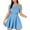 blue, variant on B. Darlin Womens Juniors Off The Shoulder Fit & Flare Party Dress