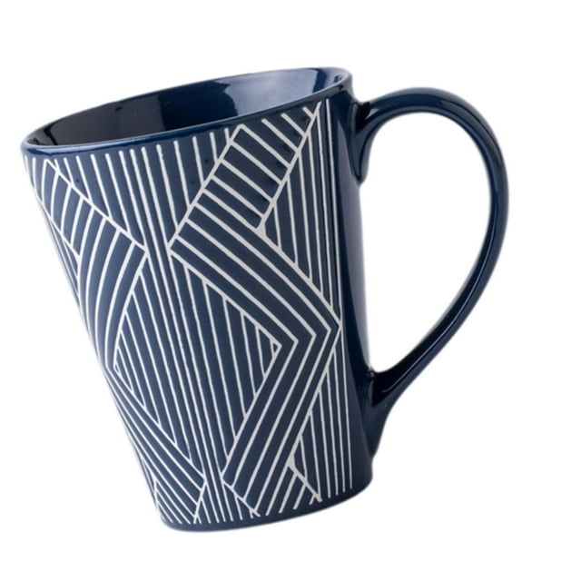 Taza de capuchino, taza de espresso creativa, taza de café para yogur, desayuno de viaje lineas finas