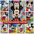 thumbnail image 2 of Disney-pintura de diamantes de dibujos animados coloridos, Mickey, Hada, polvo, Graffiti, imagen de moda, punto de cruz, diamantes de imitación, mosaico hecho a mano, arte, 2 of 4