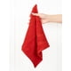 thumbnail image 2 of Juego de Toallitas Americanas Suaves de Lino 100% Algodón 4 piezas Rojo 33x33 cm, 2 of 9