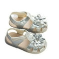 thumbnail image 4 of LYHaoo Girls Sandals Spring And Summer Children's Shoes For Toddlers Three Layer Flower Patterned Transparent Soft Soled Sandals For Princesses Sizes 5 Toddlers(6-9 Months), 4 of 7