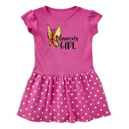 

Inktastic Minnesota Girl- Butterfly Gift Toddler Girl Dress