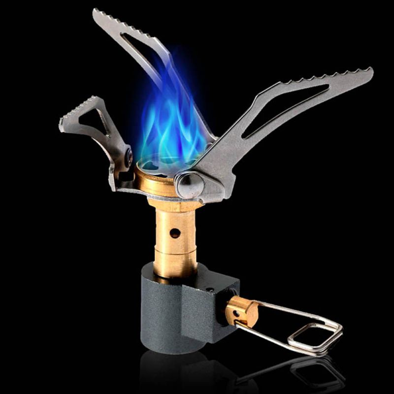 Titanium Alloy Ultralight Portable Folding Backpacking Gas Stove Hiking