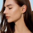 thumbnail image 3 of Lancharmed Silver Plated Stud Earrings,Zircon Pendant Earring Gifts Under 25 Earrings For Women, 3 of 7