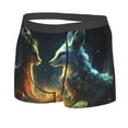 thumbnail image 2 of Daiia Firefly Forest Fox Men's Underwear Boxer Briefs, Cotton Stretch Moisture-Wicking Underwear-X-Large, 2 of 9