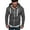 Dark Gray, variant on Babysbule Women's Tops, Jackets& Coat Fashion Mens Pure Color Zipper Pullover Long Sleeve Hooded Sweatshirt Tops Blouse