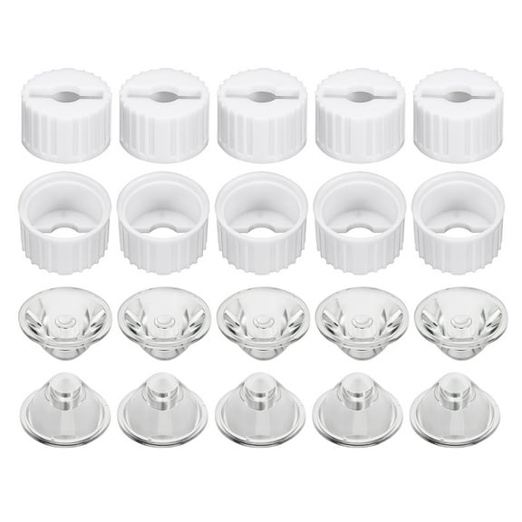 10 pcs 20mm  Lens 15 Degree with White Holder for 1W 3W High Power  Light