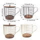 thumbnail image 2 of Injueey Cesta para cápsulas de café Soluciones de almacenamiento eficientes para el hogar y la oficina Organizador de tazas de café Teteras dorado cubierto, 2 of 6
