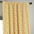thumbnail image 5 of Martinique Yellow Printed Cotton Hotel Blackout Curtain (1 Panel), Martinique Yellow, 50W X 84L, 5 of 11
