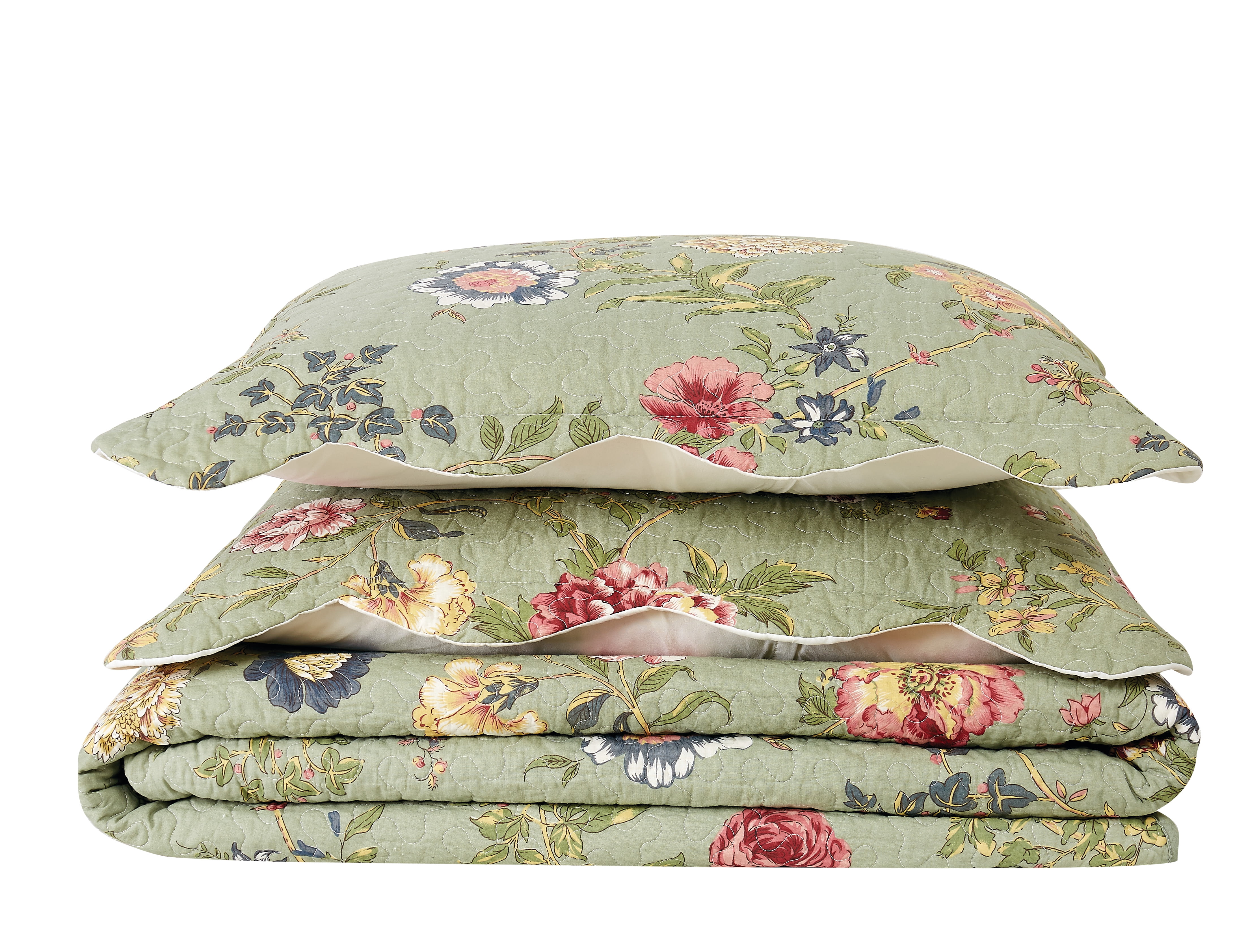 Pem America Garden Cotton Quilt, Full/Queen - Hypoallergenic