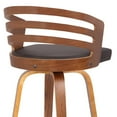 thumbnail image 5 of 30â€ Brown Modern Faux Leather Swivel Bar Stool, 5 of 5