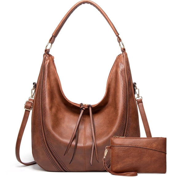 Gmdisc Hobo Bag for Women Crossbody Purse and Handbags Ladies Chic Shoulder Bags, Brown
