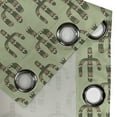 thumbnail image 4 of Ambesonne Cactus Grommet Curtain, Mexican Inspired Flora, 50" x 120", Pistachio Green Caramel, 4 of 6