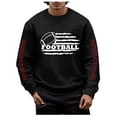 thumbnail image 1 of Chandail en Molleton à Col Rond Imprimé Rugby Automne Hiver pour Hommes, Chaud et Confortable, Mode Sans Capuche, Chandail Décontracté, 1 of 4