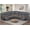 Gray, variant on 7 Seater Reclining Sofa,recliner with Center Armrest, USB, Phone Holder & Storage, Perfect for Home Cinema, Modern Couch (PU, Brown)