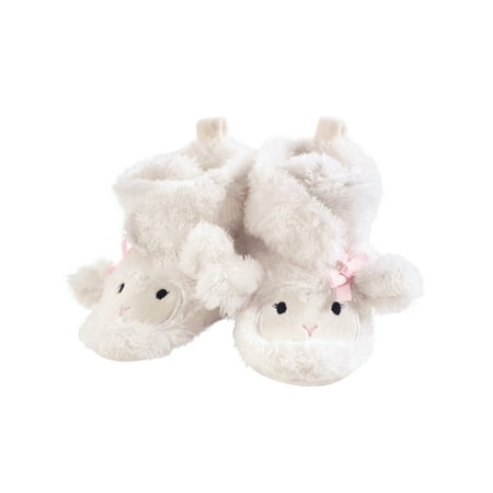 Lamb Booties - Cozy Fleece Booties with Non-Skid Bottom (Baby Boys or Baby Girls Unisex)
