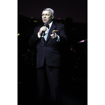 - Frank Sinatra performing on stage at Radio City Music Hall in New York City Photo Print