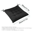 thumbnail image 4 of Chair Cushions For Kitchen Chairs With Ties 16 X 18 ", Black Dining Chair Cushions Tufted Memory Foam Kitchen Seat Cushions Indoor Non-Slip Chair Pads, 4 of 6
