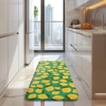 thumbnail image 4 of Yellow Lemon Fruit Dots Green Pattern Kitchen Rug Mat,Kitchen Runner Rugs Non Skid Washable,Decorative Kitchen Floor Mats for Kitchen,Sink,Laundry,17"x47.2", 4 of 7